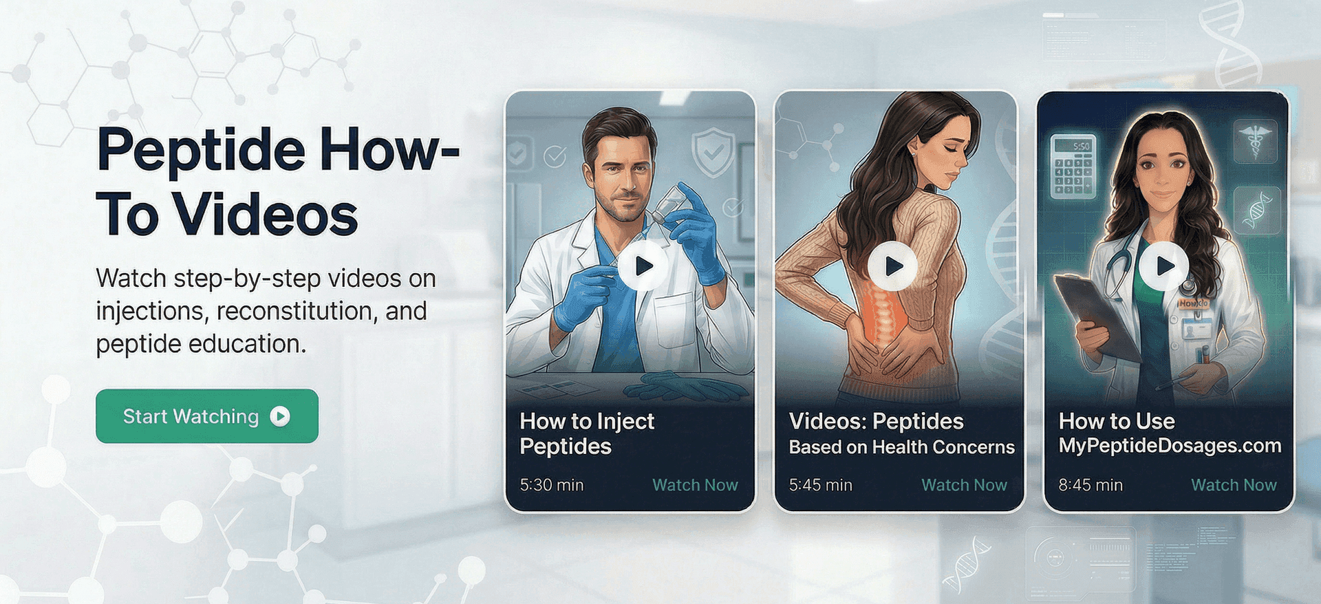 How-to peptide videos