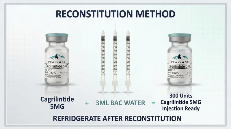cagrilintide 5mg reconstitution Peptide Dosage Library – 100+ Research Protocols